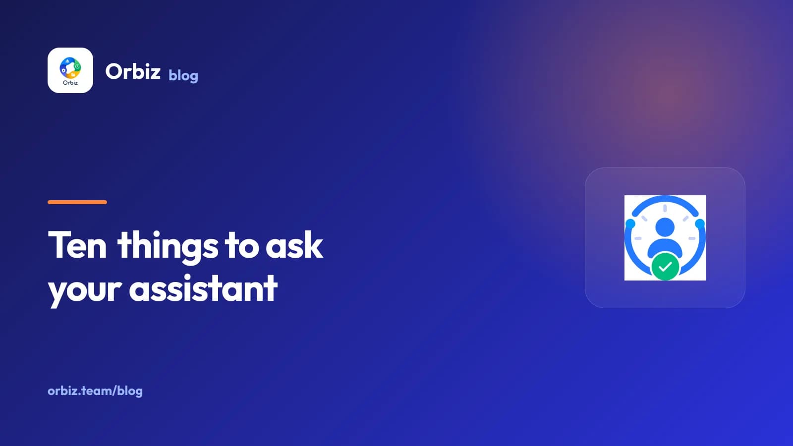 The AMS mark beside the words "Ten things to ask your assistant".