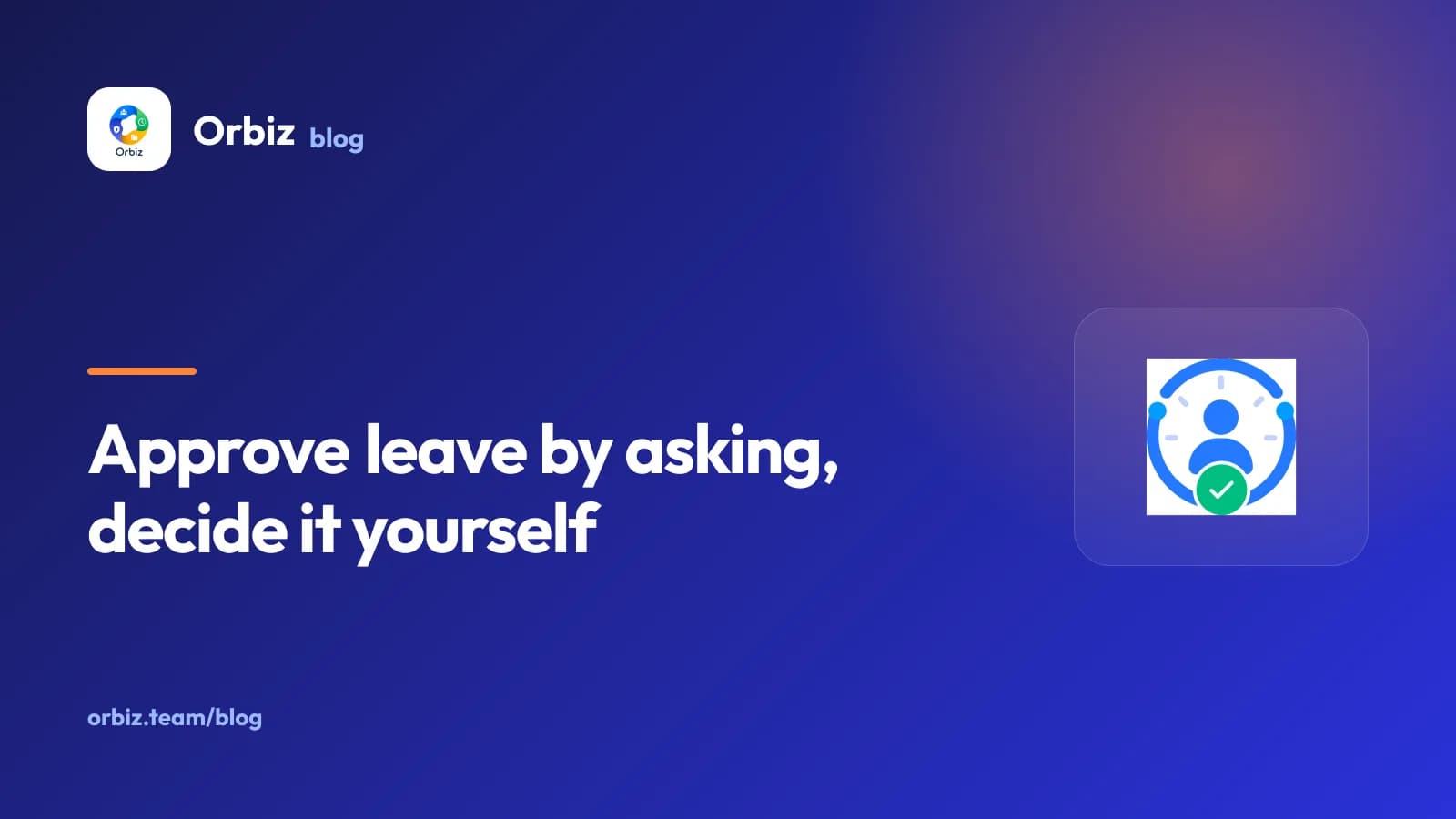 The AMS mark beside the words "Approve leave by asking, decide it yourself".