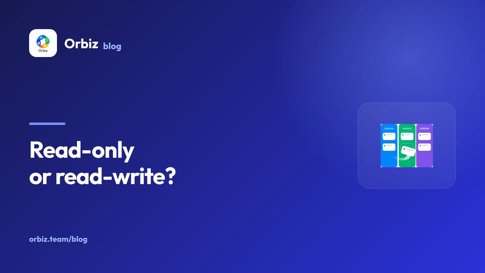 The Cadence mark beside the words "Read-only or read-write?".