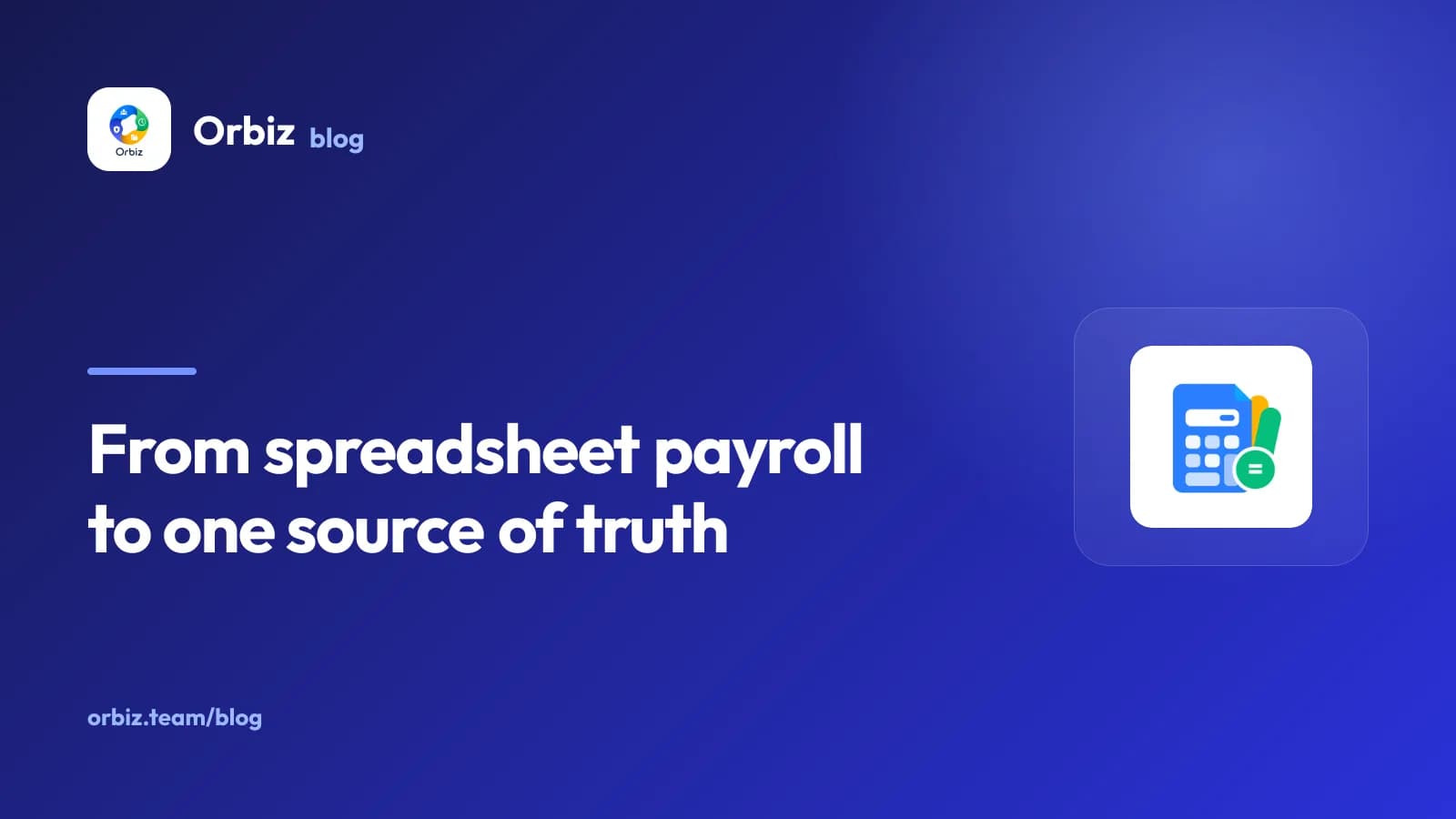 Four overlapping spreadsheets folding into a single payslip.